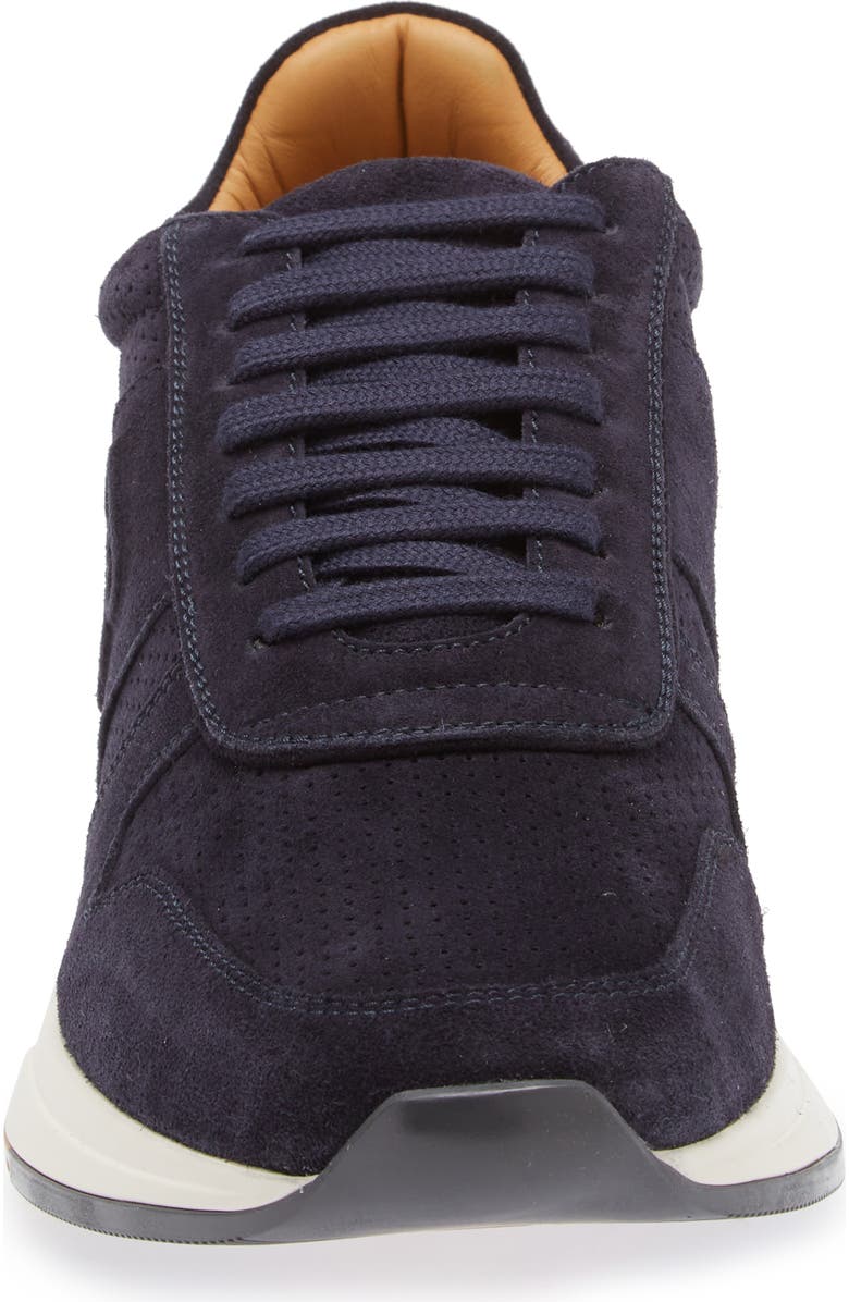 Ralph Lauren Purple Label Ethan II Calfskin Suede Sneaker, Alternate, color,