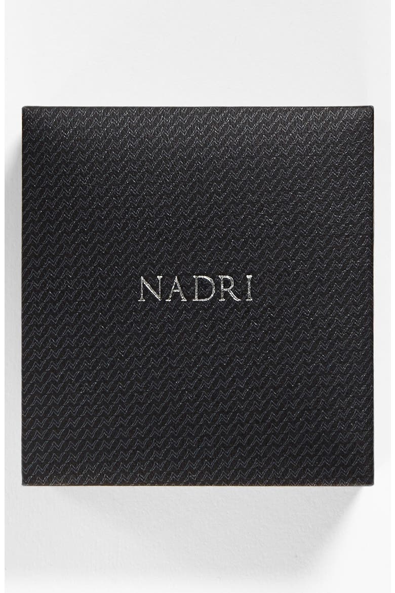 Framed Round Cubic Zirconia Necklace (Nordstrom Exclusive), Alternate, color, SILVER
