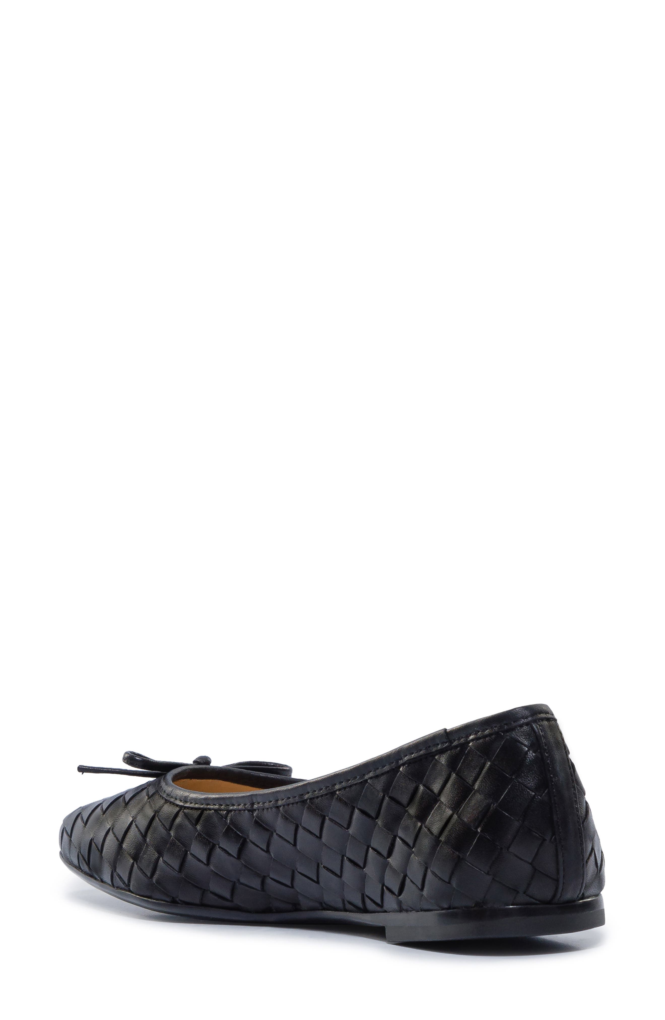 Gwynn Woven Ballet Flat, Alternate, color, BLACK