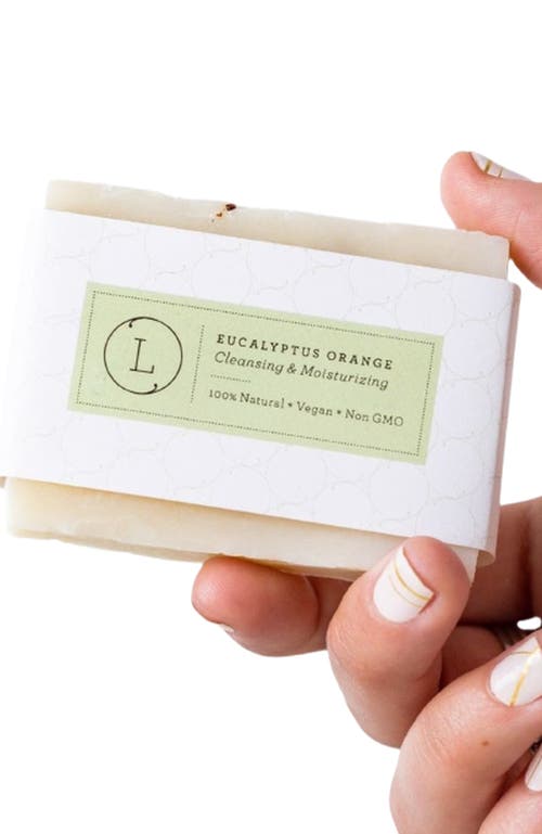 Lizush 2 X Eucalyptus Natural Cold Process Soap Bar With Essential Oils In Green
