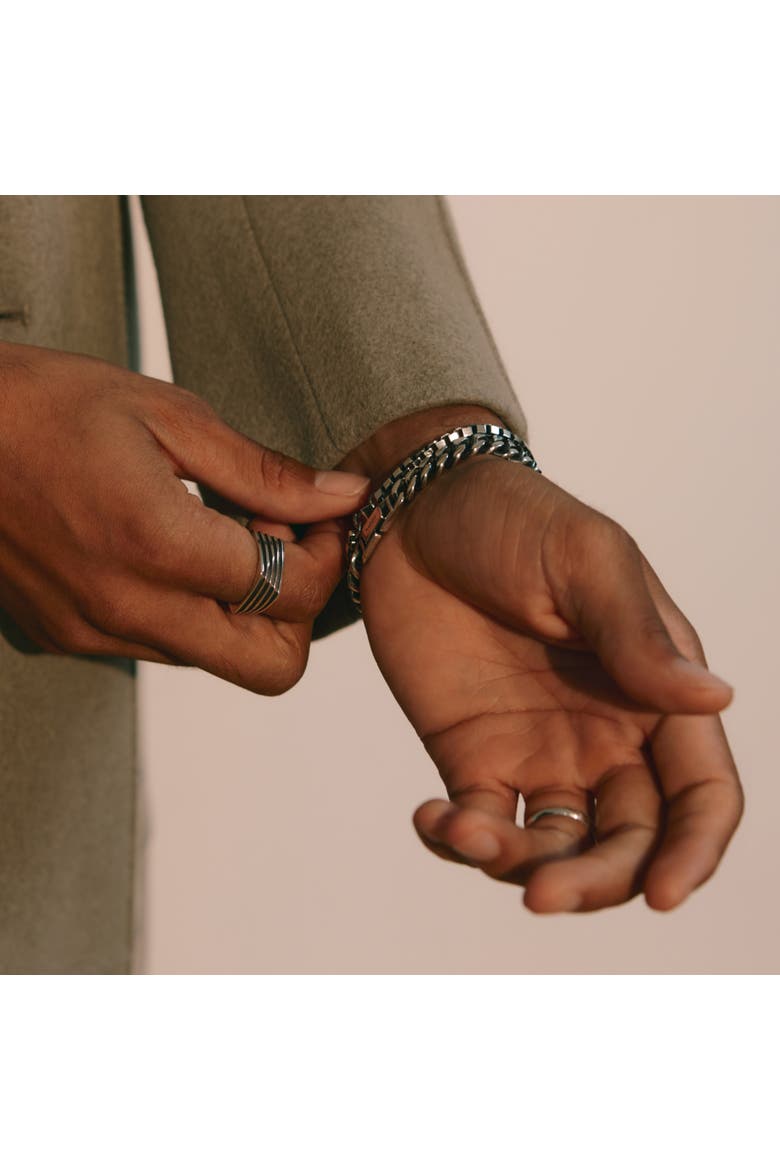 Box Chain Bracelet, Alternate, color, Silver
