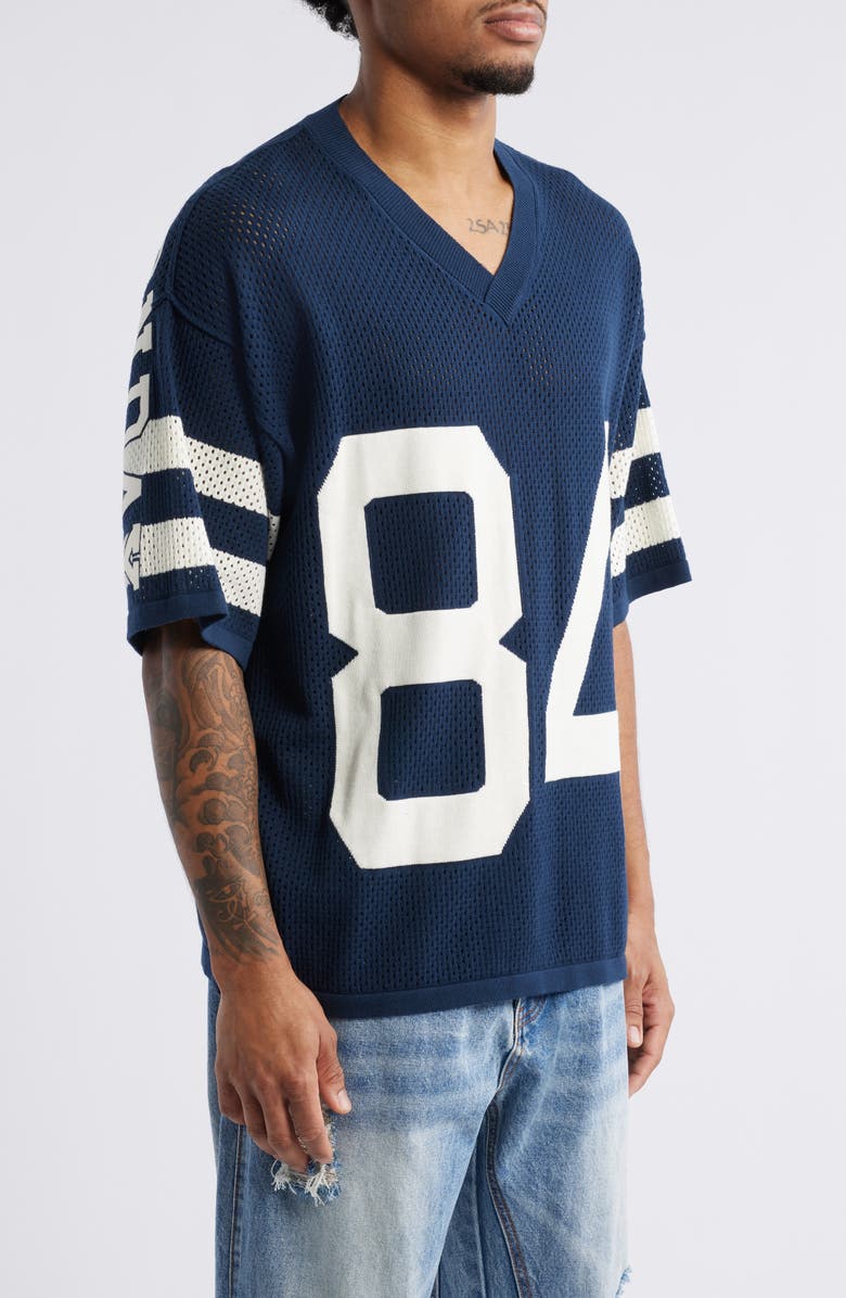 DIET STARTS MONDAY '84 Appliqué Mesh Cotton Graphic Jersey, Alternate, color, 