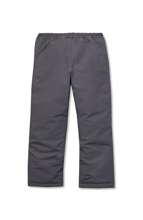 Lands' End Kids Slim Squall Waterproof Insulated Iron Knee Winter Snow Pants In Gray