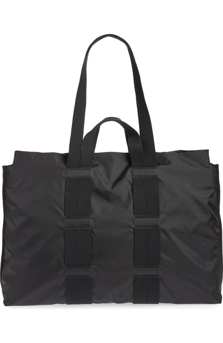 Acne Studios Arvid Face Plaque Zip Tote, Alternate, color,