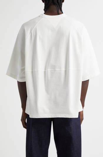 Bottega Veneta Whale Embroidered Oversize Cotton Jersey T