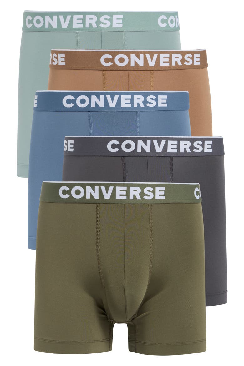Assorted 5-Pack Boxer Briefs, Main, color, MUSHROOM FORAGE