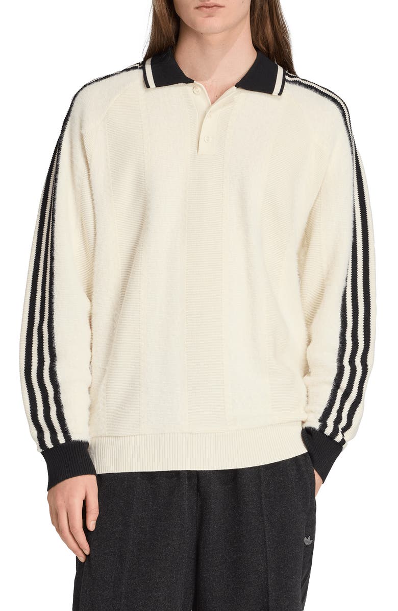 adidas Long Sleeve Polo Sweater, Main, color,