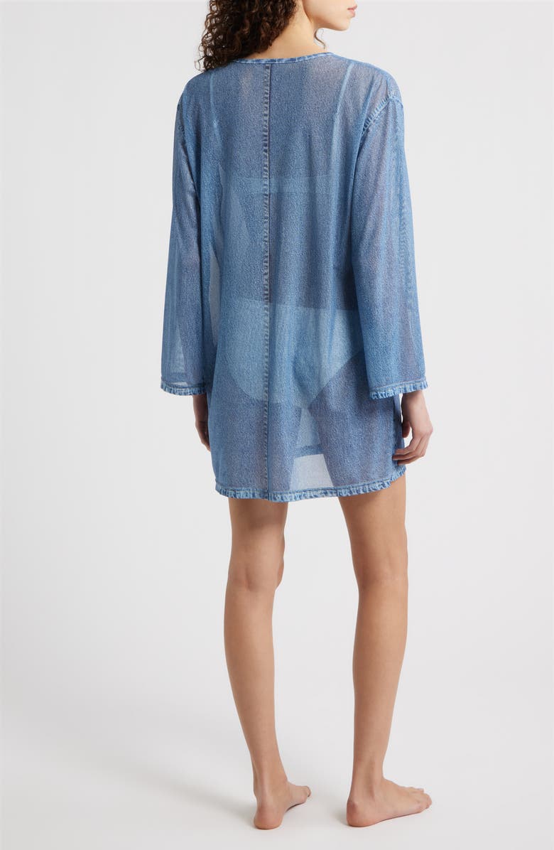 rag & bone rb Miramar Mesh Cover-Up Dress, Alternate, color, Minet