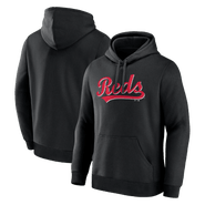 Logo Athletic Men's Logo Athletic Black Cincinnati Reds Wordmark Hoodie