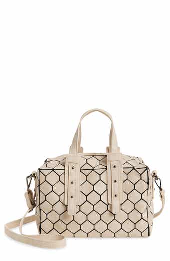 PATRIZIA LUCA Chevron Geometric Duffle Satchel