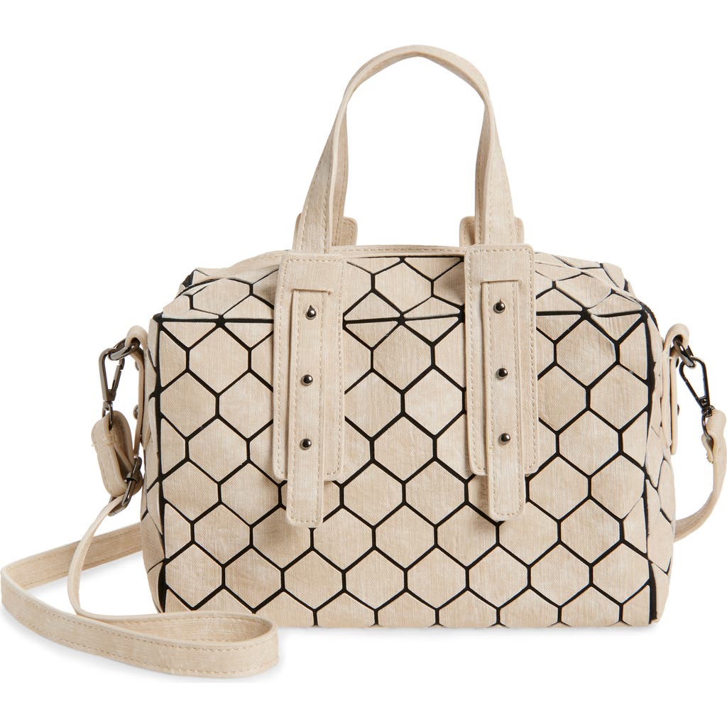 Patrizia Luca Chevron Geometric Duffle Satchel