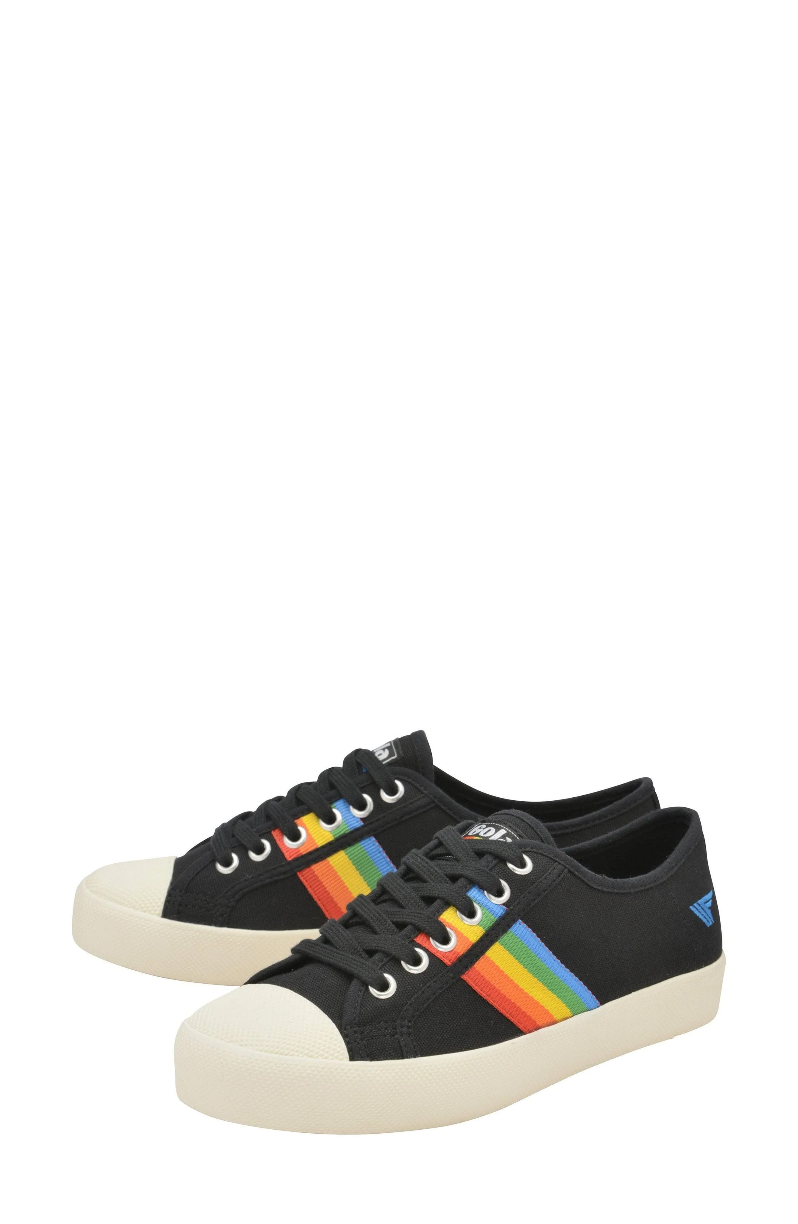 Gola Coaster Rainbow Striped Sneaker, Alternate, color, 