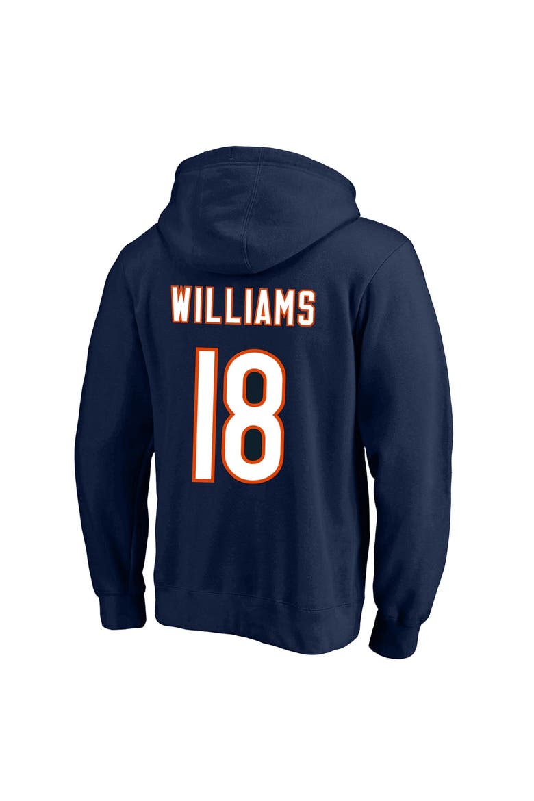 Men's Fanatics Caleb Williams Navy Chicago Bears Big & Tall Name & Number Fleece Hoodie, Alternate, color, Navy