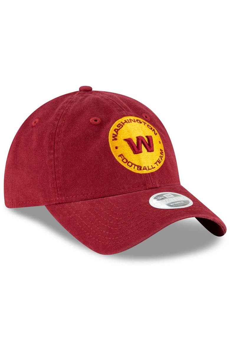 New Era Women's New Era Burgundy Washington Football Team Alternate Logo Vital 9TWENTY Adjustable Hat, Alternate, color, 