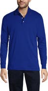 Lands' End School Uniform  Long Sleeve Interlock Polo Shirt