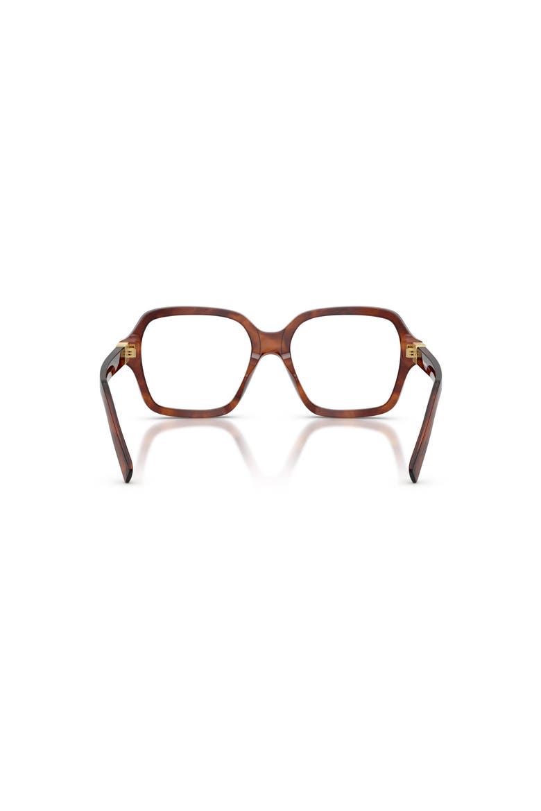 52mm Square optical glasses, Alternate, color, Brown