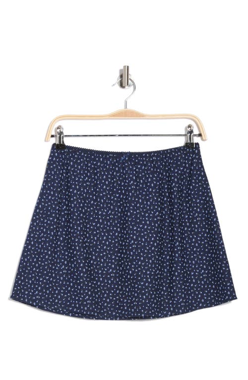 Abound Ditsy Cotton Blend Miniskirt In Blue