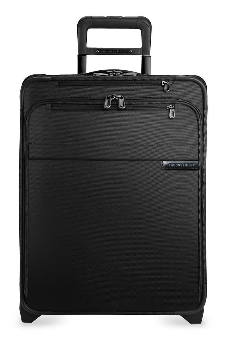 Baseline 21-Inch International Expandable Rolling Carry-On, Main, color, BLACK