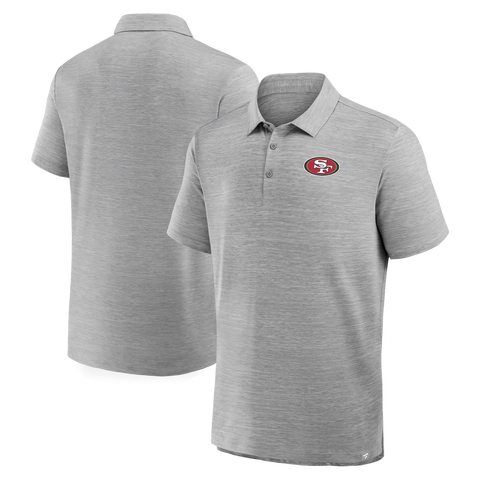 Men's Fanatics Heather Gray San Francisco 49ers Clutch Polo
