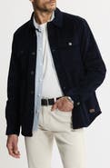 JACHS Stretch Cotton Corduroy Faux Shearling Lined Jacket