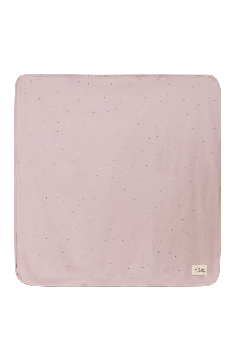 Bebe Bella Sprinkle Print Jersey Blanket, Main, color, Primrose