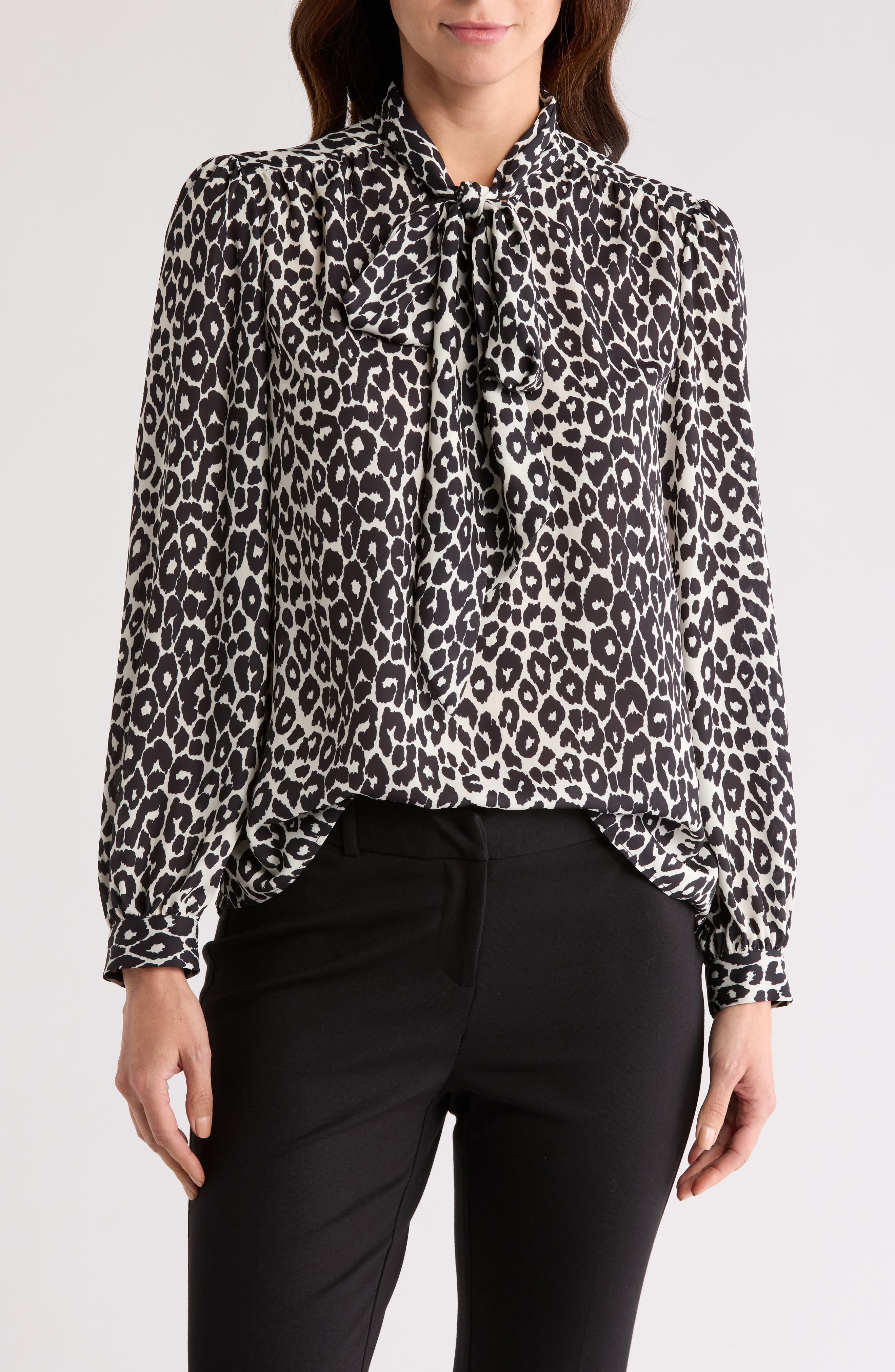 Gemma + Jane Tie Neck Georgette Top