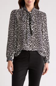 Gemma + Jane Tie Neck Georgette Top