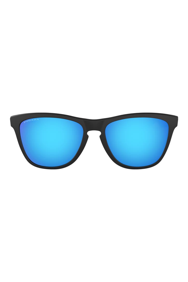 Frogskins 54mm Rectangular Sunglasses, Main, color, MATTE BLACK / BLUE