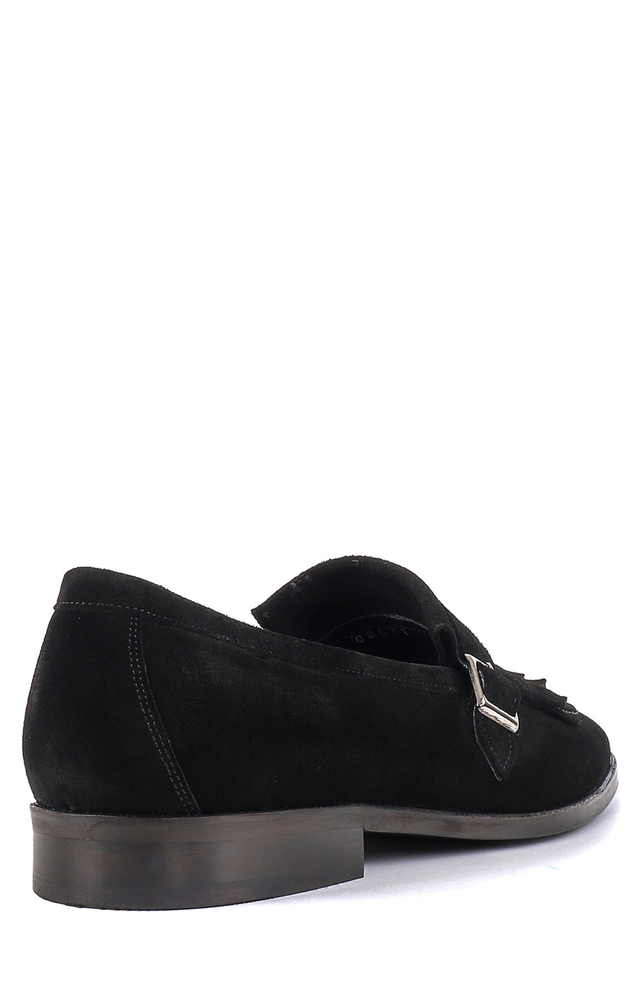 VELLAPAIS Agenta Kiltie Fringe Loafer, Alternate, color, Black