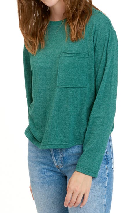 Maggie Heathered Pocket T-Shirt