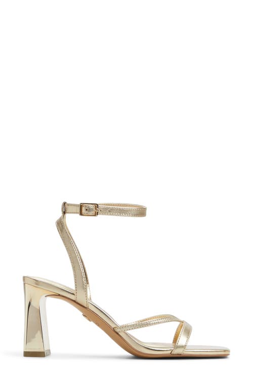 Aldo Stellare Ankle Strap Sandal In Gold