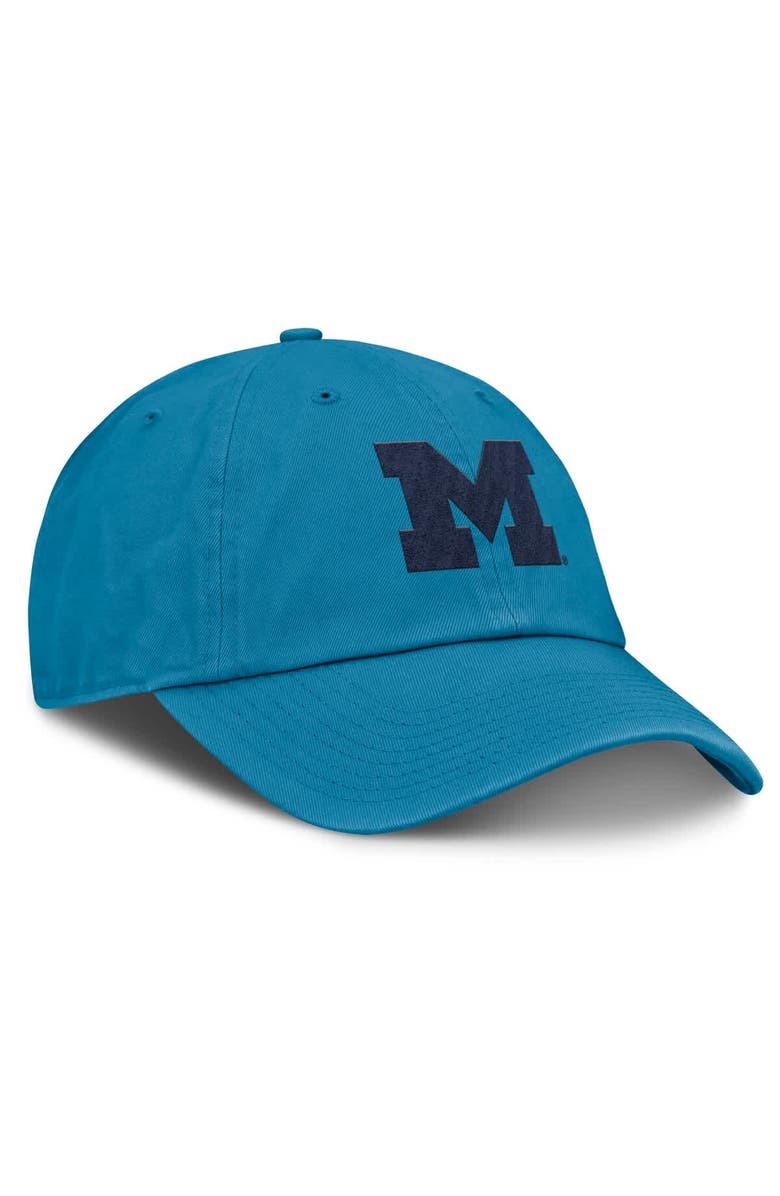 Jordan Brand Men's Jordan Brand Turquoise Michigan Wolverines Club Campus Adjustable Hat, Alternate, color, Turquoise