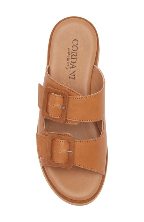 Cordani Karson Platform Slide Sandal In Cuoio