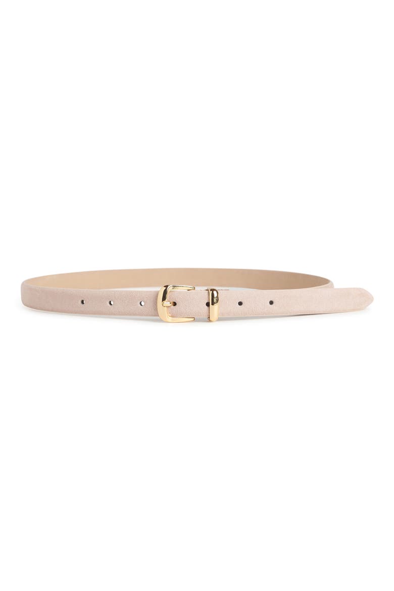 Suede Belt, Alternate, color, SOFT PINK