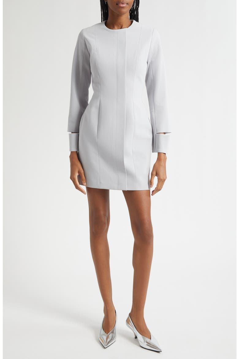 Tiphani Long Sleeve Minidress, Main, color, LIGHT GREY