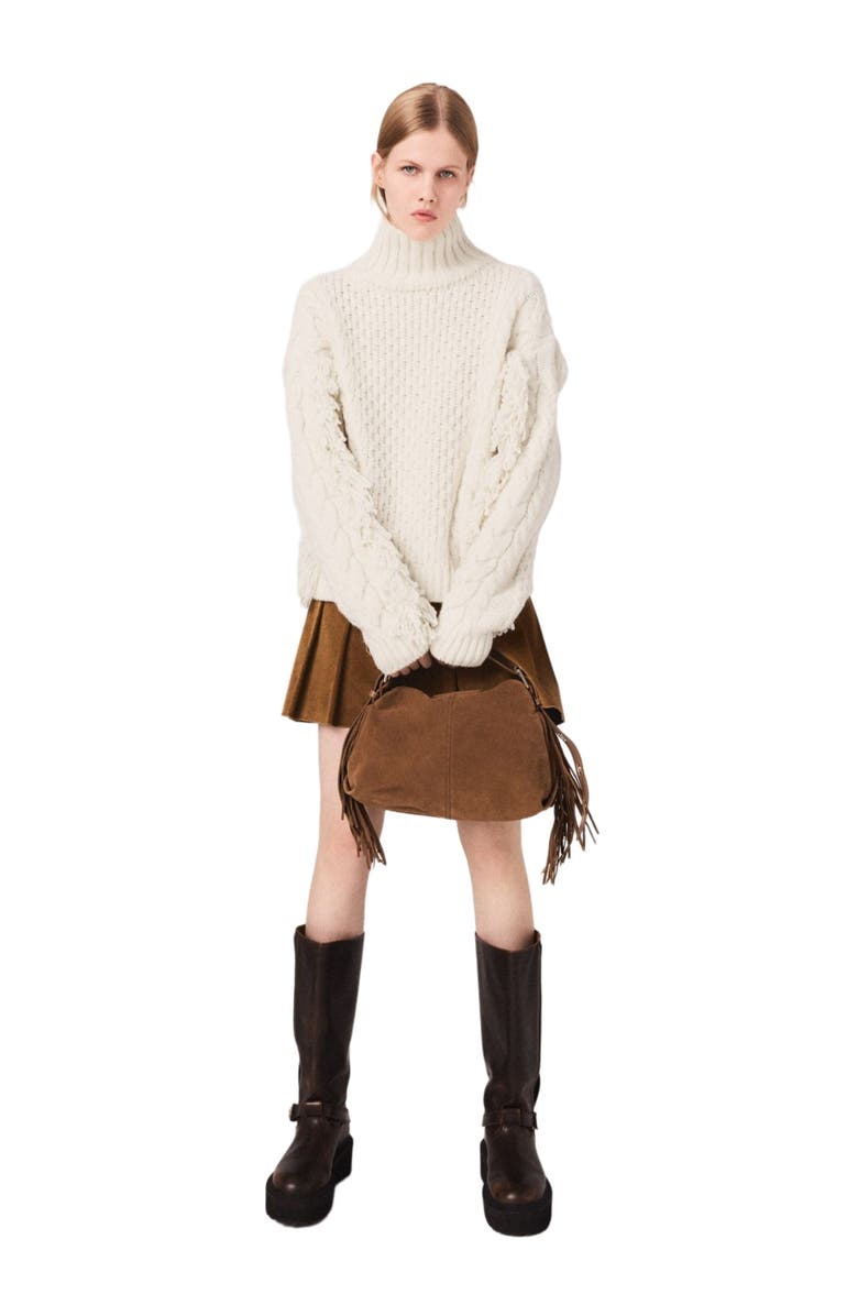 maje Wool-blend sweater, Alternate, color,