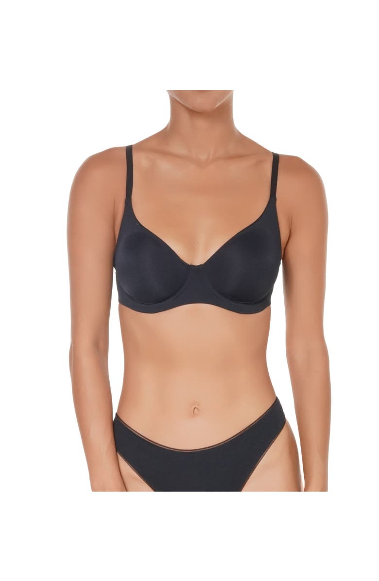 Huit Coton Bio Underwire Bra, Alternate, color, Black