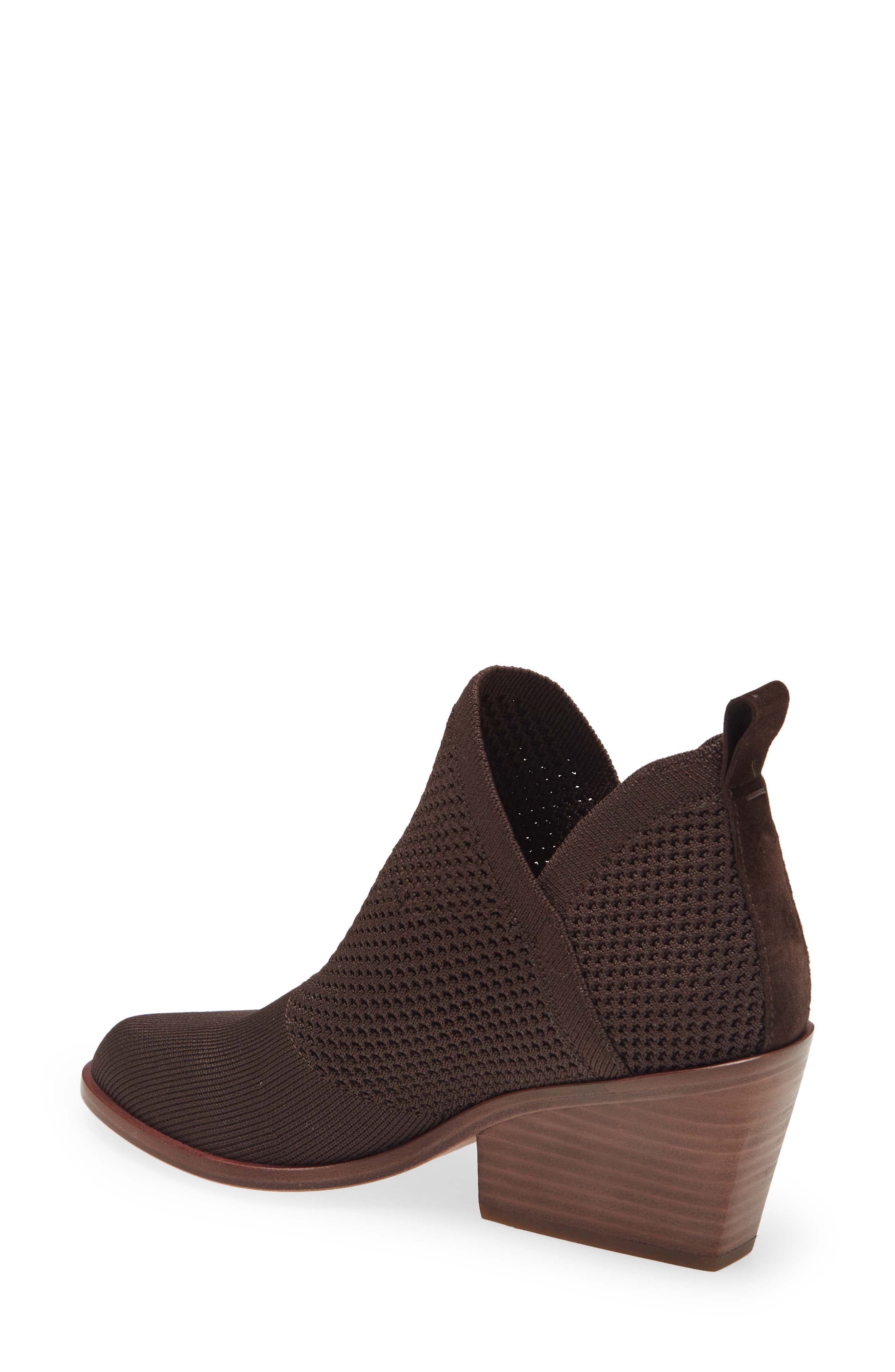 Joss Knit Bootie, Alternate, color, CHOCOLATE KNIT
