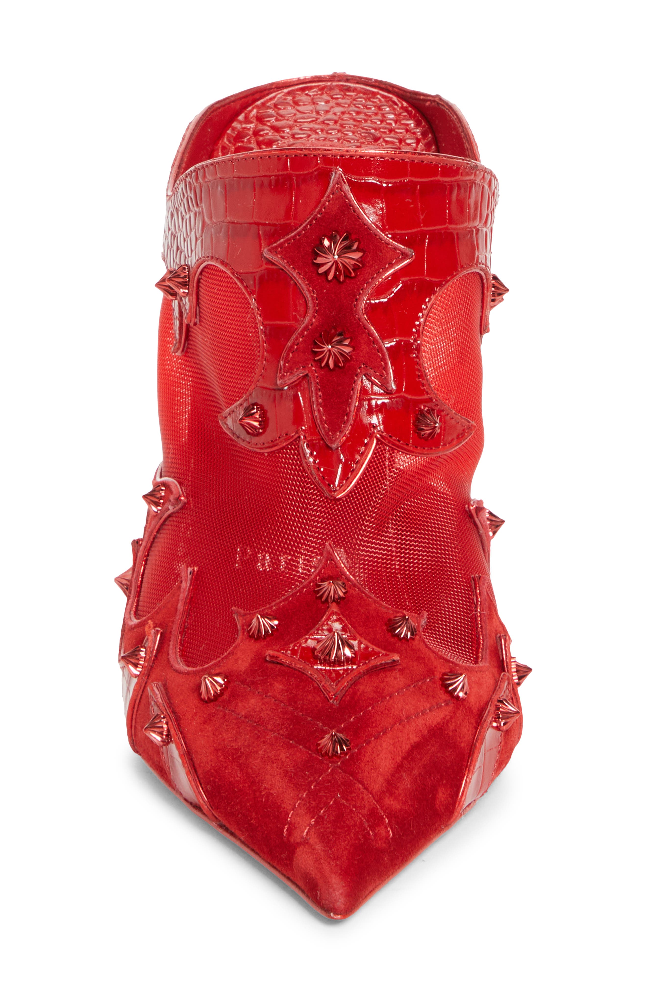 Christian Louboutin Mulatiag Studded Pointed Toe Mule, Alternate, color, Loubi