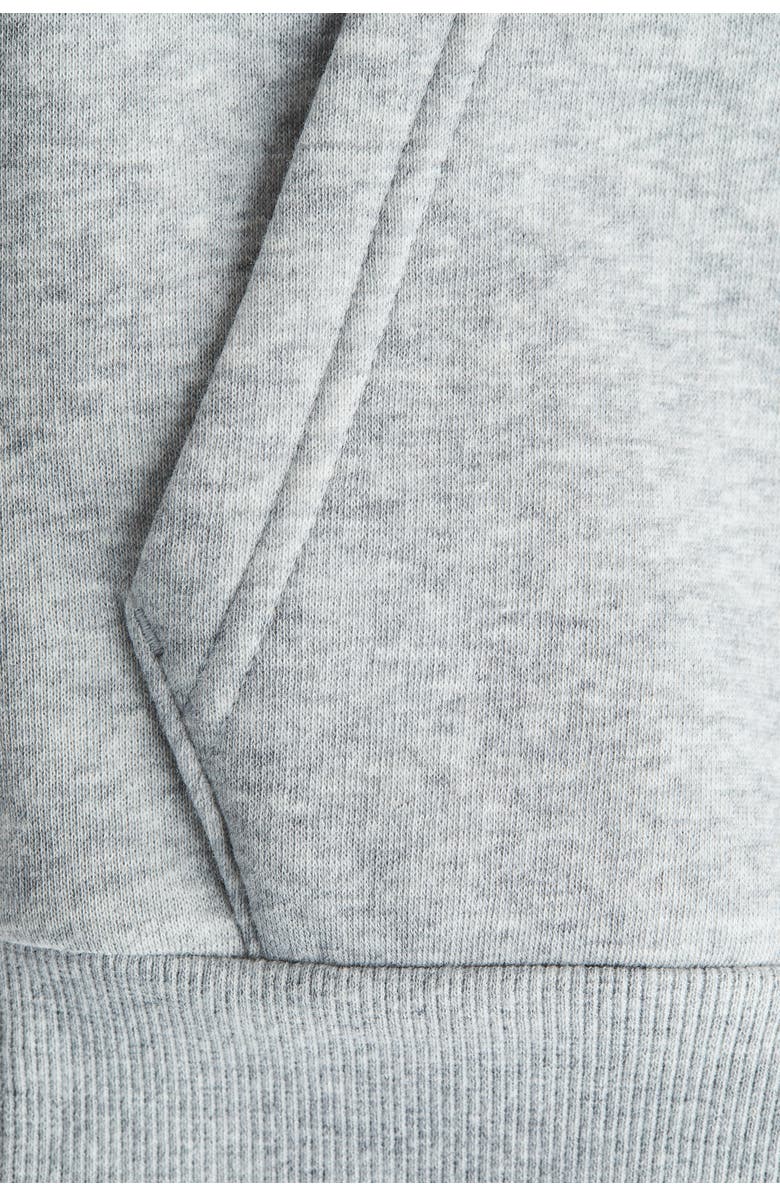 H&M Colour-blocked Hoodie, Alternate, color, Dark Red/Light Gray