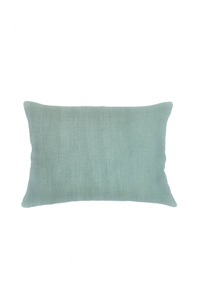 So Soft Linen Pillow with Down Alternative Insert, Main, color, Mint Green