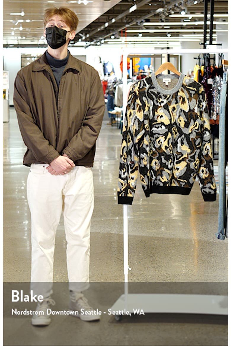 Long Sleeve Floral Graphic Sweater video