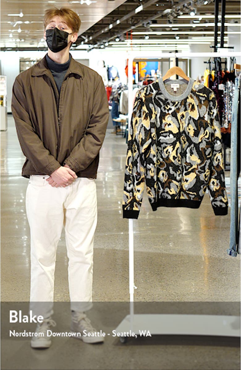 Long Sleeve Floral Graphic Sweater, sales video thumbnail