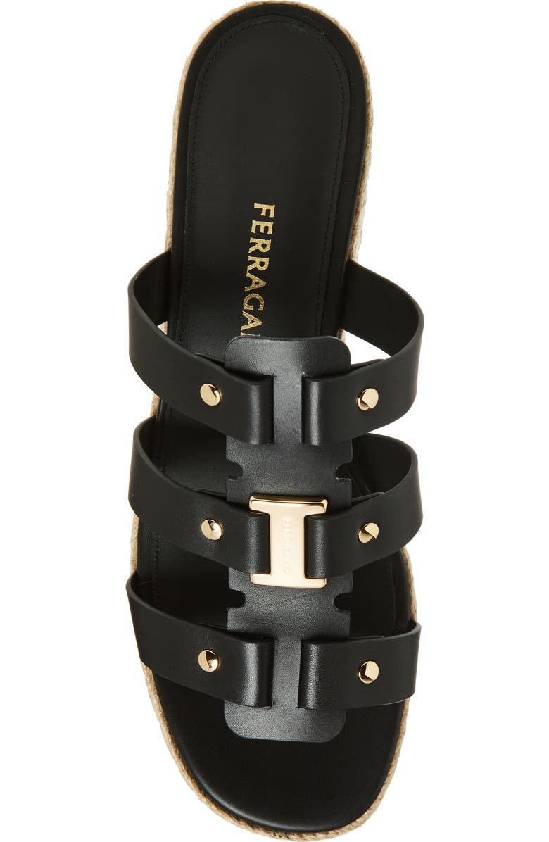 FERRAGAMO Milica Espadrille Platform Slide Sandal, Alternate, color,