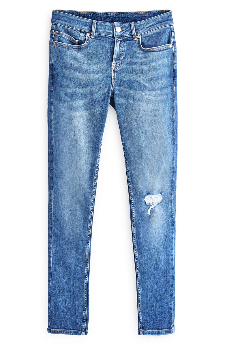 OWN Ripped Low Rise Stretch Skinny Jeans, Main, color,