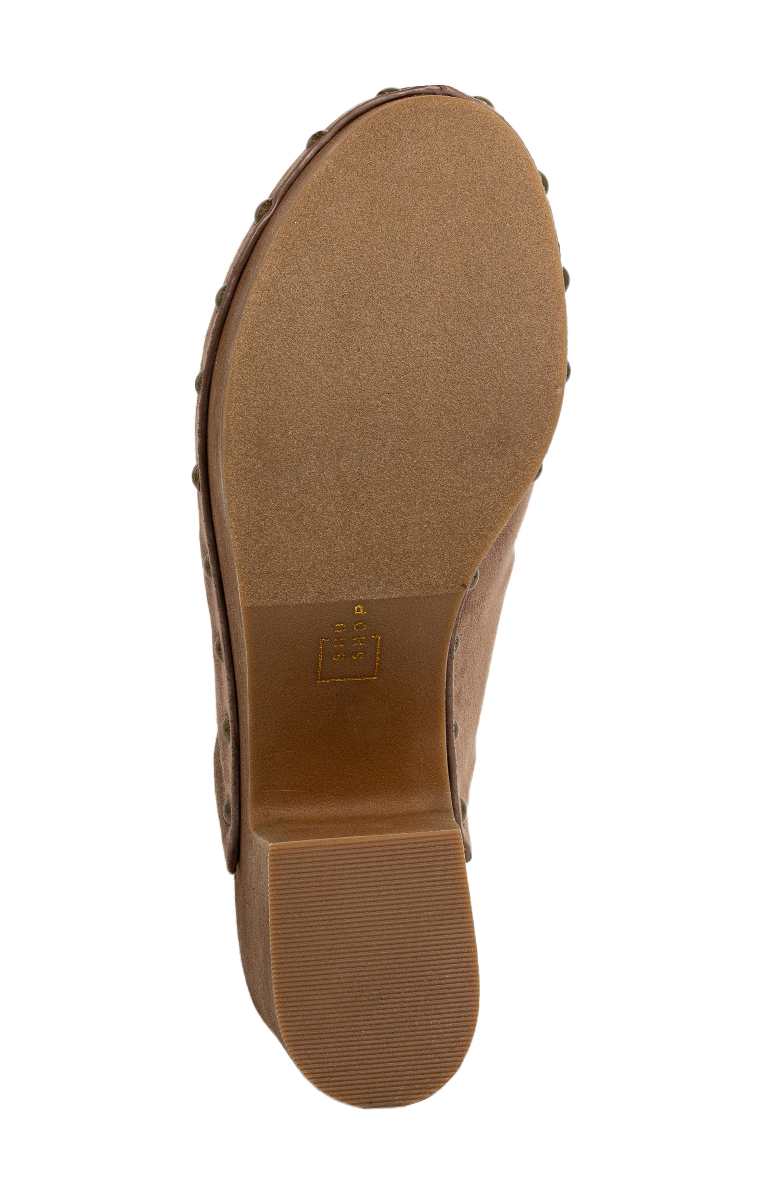 SHUSHOP Gigi Platform Clog, Alternate, color, Taupe Suede
