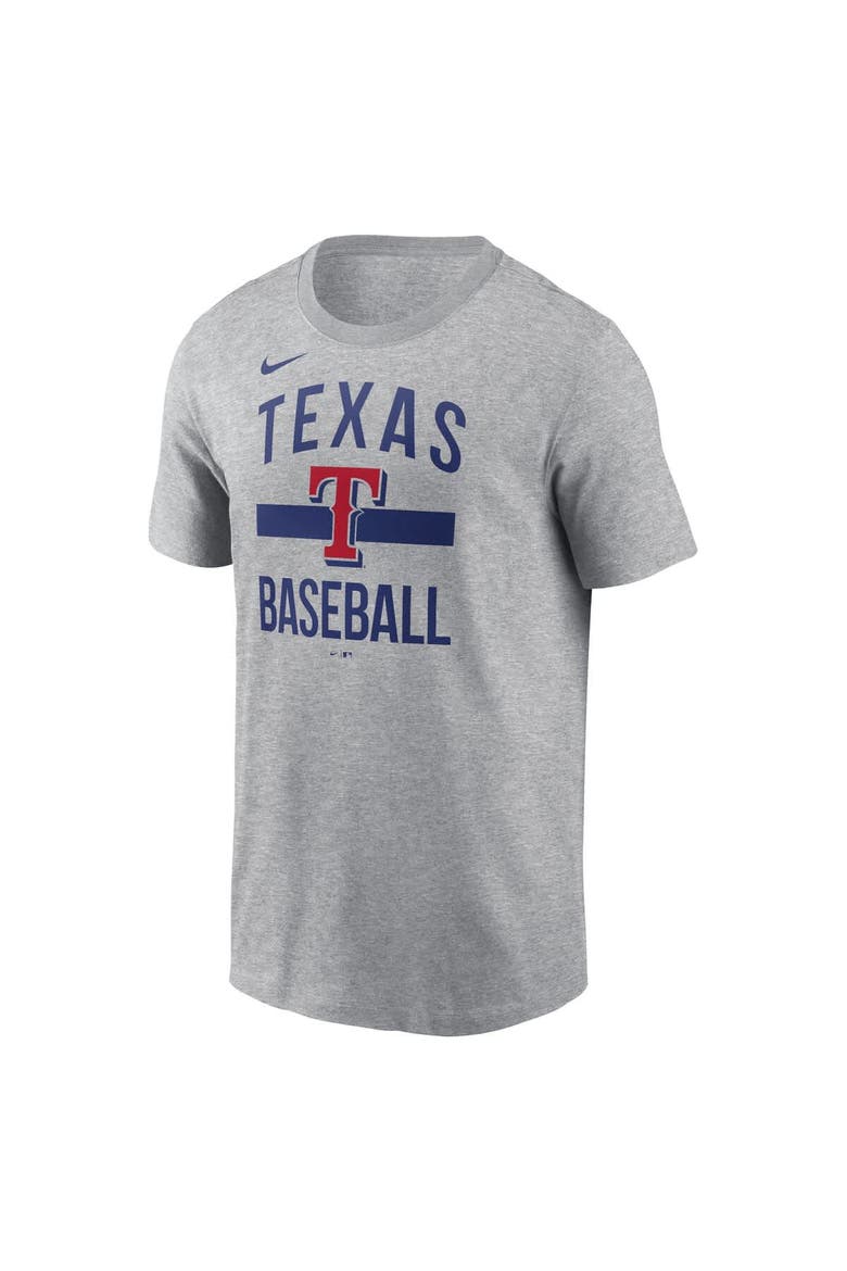 Men's Nike  Heather Gray Texas Rangers Arched T-Shirt, Alternate, color, Heather Gray