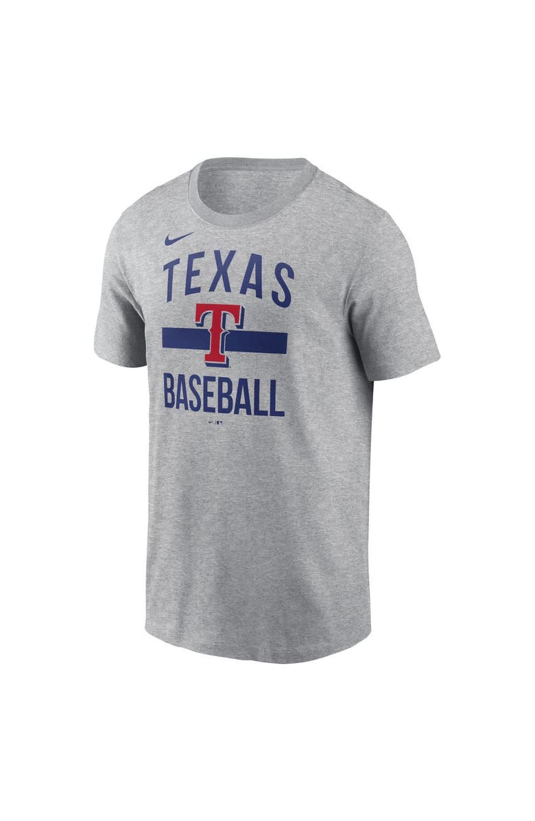 Nike Men's Nike Heather Gray Texas Rangers Arched T-Shirt, Alternate, color, Heather Gray