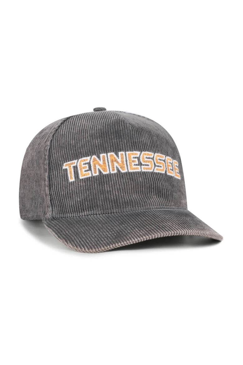 Men's '47  Gray Tennessee Volunteers Reclaim Snow Wash Corduroy Hitch Adjustable Hat, Alternate, color, Gray