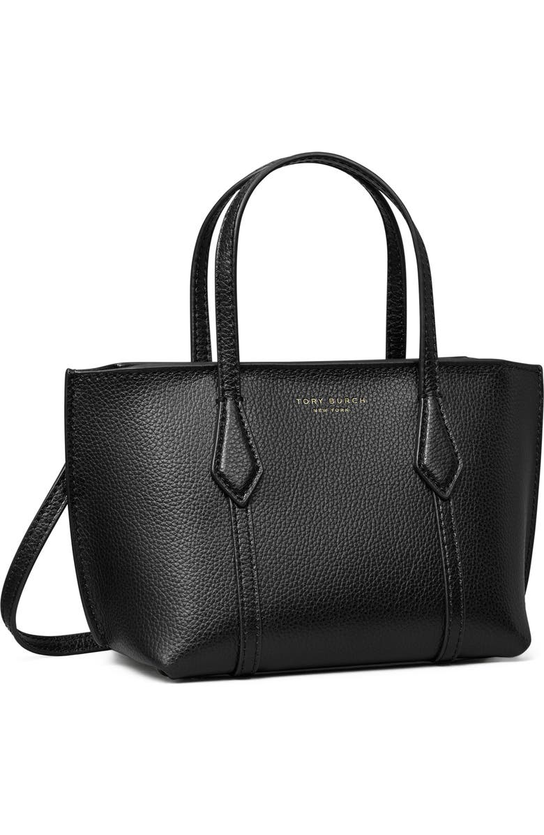 Tory Burch Mini Perry Tote, Alternate, color, Black